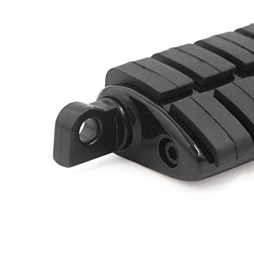 image for TCMT Black Motorcycle Male Mount Dually Highway Motorcycle Foot Pegs F