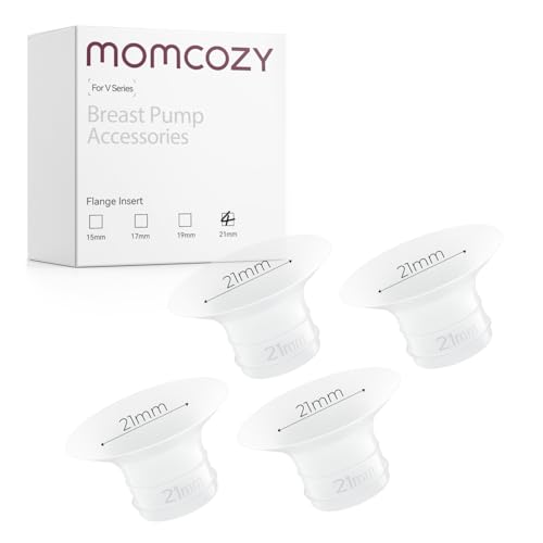 Image of Momcozy Flange Insert 21mm Only for Momcozy V1 Pro/V2 Pro Breast Pump. Original V1 Pro/V2 Pro Breast Pump Replacement Accessories, 4PCS (21mm)