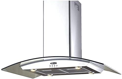 FISCHER COIFA DE ILHA ISLAND 90CM INOX/VIDRO 220V...