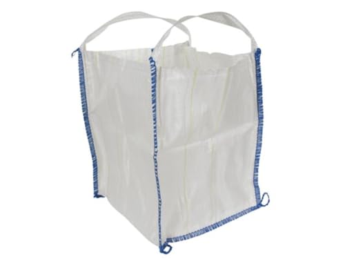 Perel Big Bag 55L, 55 kg, 40 x 40 x 45 cm, 2 poignées, sac à gravats pour déchets de chantier sable gravier déchets de jardin, polypropylène 110 g/m²