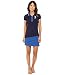 U.S. Polo Assn. Juniors' Diagonal Color-Blocked Jersey Polo Dress