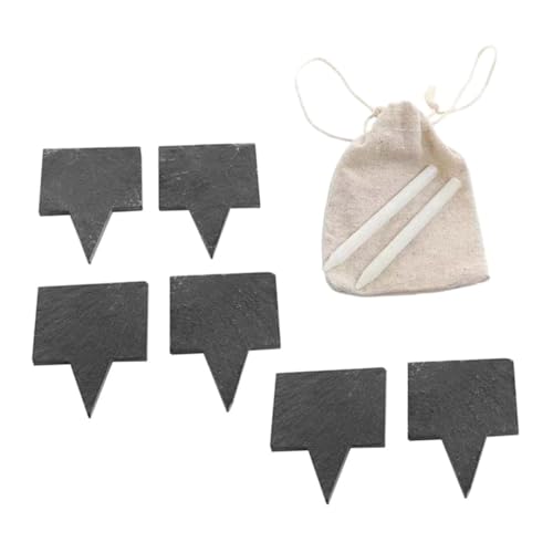 Veemoon Etiquetas para Queso de Pizarra Negra con Rotuladores y Bolsa de Toppers para Postres y Pasteles Insertos Decorativos para Tartas y Quesos Uso Multipropósito y Ecológico