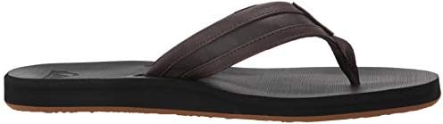Quiksilver mens Carver Squish Flip Flop, Brown/Black/Brown, 14 US | Image 4