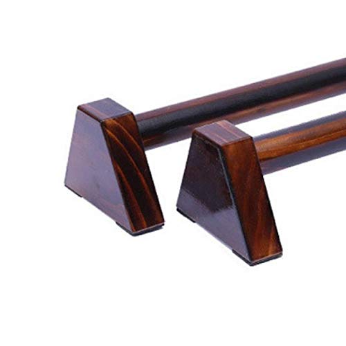 Paralletas de madera, en forma de H de madera barras de empuje de estilo ruso soporte de estiramiento calistenia soporte de mano personalizado barras de madera push-ups - Imagen 4