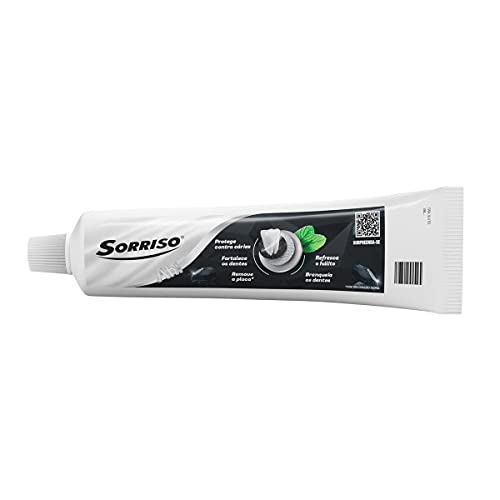 Creme Dental Clareador Sorriso Carvão Ativado 140g