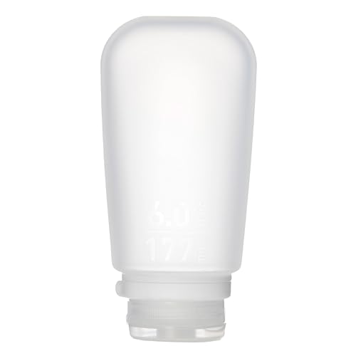 Image of humangear GoToob+ (XL) | Refillable Silicone Travel Bottle | Locking Lid | Food-Safe Material | Clear, XL (6 fl.oz.; 177ml)