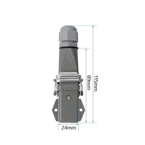 Conector pesado horizontal 5(4+1)10A 250V HA-005-3 miniatura 4
