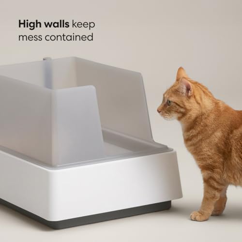 Caja de arena con paredes altas para gatos grandes miniatura 4