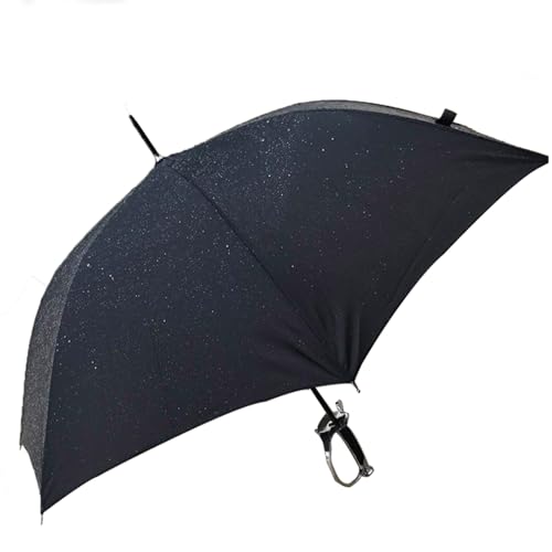 HALFS Black Sabre Umbrella Fencing Umbrella with Long Handle Beautiful Shape Suitable for Fencing Lovers