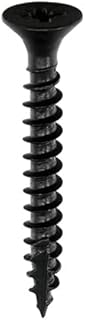5x40 (10x1.1/2) Black Wood Screws Countersunk Phillips Head Small Steel Screws Chipboard MDF Cabinet Furniture (Pack of 20, 50, 100) (100)