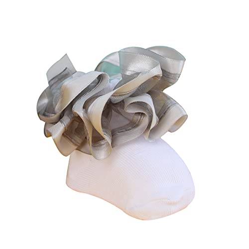 Adeimoo Baby Girls Newborn Ruffle Socks Toddler Double Lace Big Frilly Princess Dress Socks For Infant Little Kids 6 Pairs 0-6 Months #TOP7