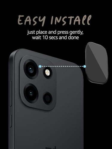 Image of Lensarmor Compatible with OnePlus Nord 6 Black Camera Lens Protector (1 Pack) - Premium 9H Tempered Glass, Military-Grade Protection, Ultra-Clear Transparency & Case-Friendly Design