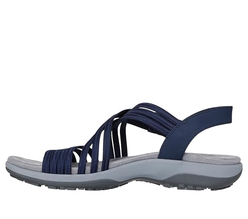 Skechers Donna Reggae Slim - Sunnyside 2.0 Sandali In Blu Navy Blue, Taglia 39, Vegan, Lavabile In Lavatrice - 5
