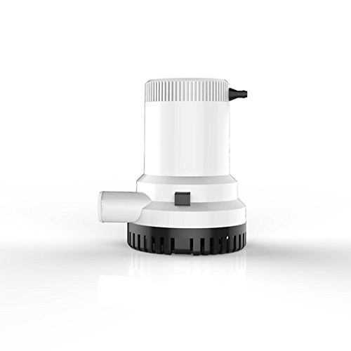 Seaflo Pompa di sentina, 1500 gph, 12 Volt, funzionamento elettrico a corrente continua, protezione anti-airlock, sommergibile, per barche da pesca