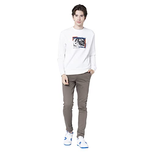 Image of Red Tape Men Cotton Blend Round Neck Sweatshirt