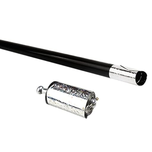 Magic Kits Accesorios, bastón de metal con aspecto de truco, varita telescópica, elástica, extensible, para trucos de bolsillo, color negro | Ya disponible en tu tienda friki favorita! En mundofriki.es! Magic Kits Accesorios, bastón de metal con aspecto de truco, varita telescópica, elástica, extensible, para trucos de bolsillo, color negro | Ya disponible en tu tienda friki favorita! En mundofriki.es!