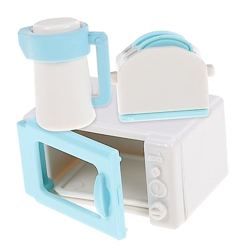 Toddmomy Four pour Garçon Fille Micro-Ondes pour Garçon Fille Cuisine pour Tout-Petits Ensemble De Cuisine pour Jouets De avec Bouilloire Four à Pain Et...