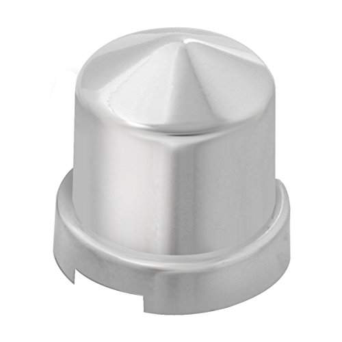 Image of GG Grand General 10082SP 1 /2 Inch Pointed Chrome Plastic Nut Cover with Flange