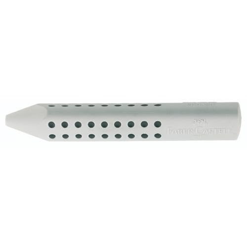 Cappucci Per Gomma Da Matita Faber-Castell Grip - 2 Pezzi, Grigio, Protezione Punte, Senza PVC