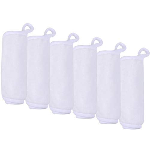 KSolarsMicrofiber Facial Cloths Face Towels Ultra Soft Fast Drying Washcloth Face Cloth for Bath 16 inch x 6 inch 6 pack (White)