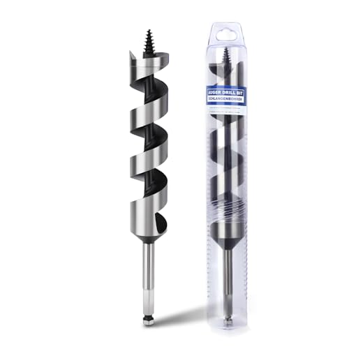 1-1/4" X 9.84" Auger Bit for Wood, 32x250mm Hex Long Auger Drill