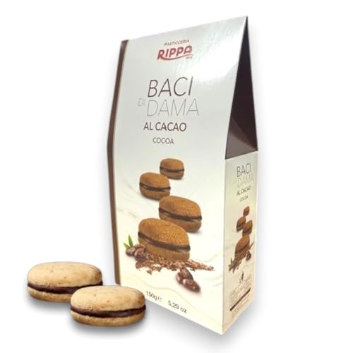Rippa Baci di Dama Al Cacao- Authentic Italian Sandwich Cookies