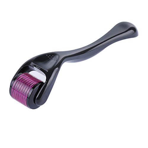Image of Roller 540 Titanium Needles Roller Treating Acne, Scars, Skin Hair Loss, Wrinkles, Blackheads, Ageing- Reducing Blemishes Scars Potholes Cellulite Stretchmarks (0.75 MM)
