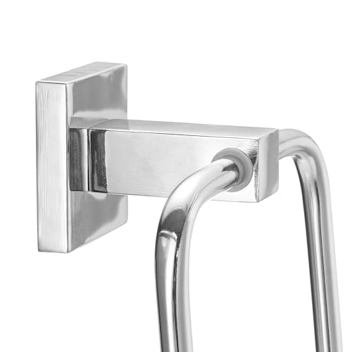 Image of Globe Electric 59221 Finn 5-Piece All-in-One Bath Set, 3-Light Vanity, Bar, Towel Ring, Robe Hook, Toilet Paper Holder, Polished Chrome