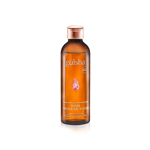 Gülsha Agua micelial calmante de rosas macizas, 200 ml, apta para todo tipo de pieles, hidratante, purificadora