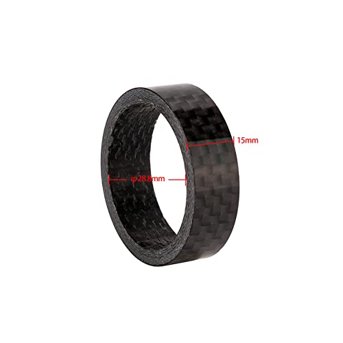 Jilukibo 11 Pieces Bike Carbon Fiber Headset Spacer, 28.8Mm Bicycle Front Fork Stem Spacers Washer For Mountain Bike, Road Bike (20 15 10 5 3 2 1 Mm, 7 Size) #TOP1