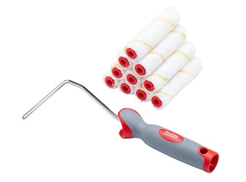 ProDec Advance 11 mini rodillos de pintura y marco de microfibra de pelo corto de 4 pulgadas