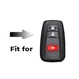 Happyit Silicone Car Key Shell Case Cover Compatible with Toyota Camry RAV4 Highlander Avalon C-HR Prius Corolla GT86 3 Buttons - Image 2