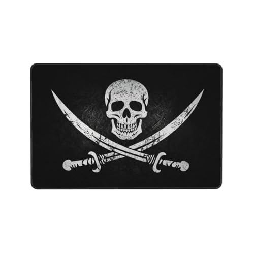 Tapete de área Jolly Roger 4'x6' antideslizante para interiores miniatura 7