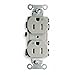 15A 5-15R 125V Receptacle Duplex Gray - Pack Of 6