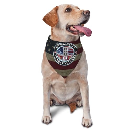 US Army W-3 Chief Warrant Officer 3 W3 CW3 Afghanistan Combat Veteran Dog Scarf Pet Bandana Cat Pet Bibs