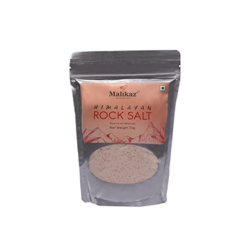 Image of Malikaz' The Royale Taste Malikaz' Himalayan Rock Salt Powder (Pink) Pouch, 1 Kg (Pack of 3)