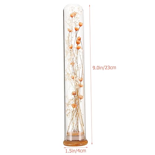 Gatuida 2pcs Bouquet de Flores Secas en Botella de Vidrio miniatura 2