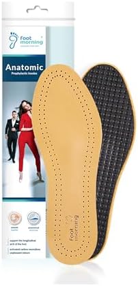 Foot Morning - Plantillas Anatómicas para Zapatos (1 par), Plantillas de Piel de