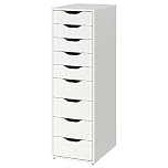 IKEA Alex Drawer Unit with 9 Drawers, 36x116 cm, White