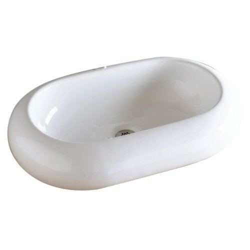 Decolav 1485-Cwh Oval Vitreous China Above-Counter Vessel, White #TOP3