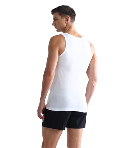 Image of U.S. Polo ASSN. Mens OEV03 Solid Cotton Vest - Pack of 2