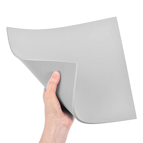 Image of uxcell Grey EVA Foam Sheets 10 x 10 Inch 5mm Thickness for Crafts DIY Projects, 8 Pcs