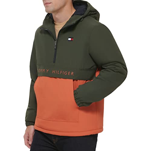 Tommy Hilfiger Men's Performance Fleece Lined Hooded Popover Jacket4