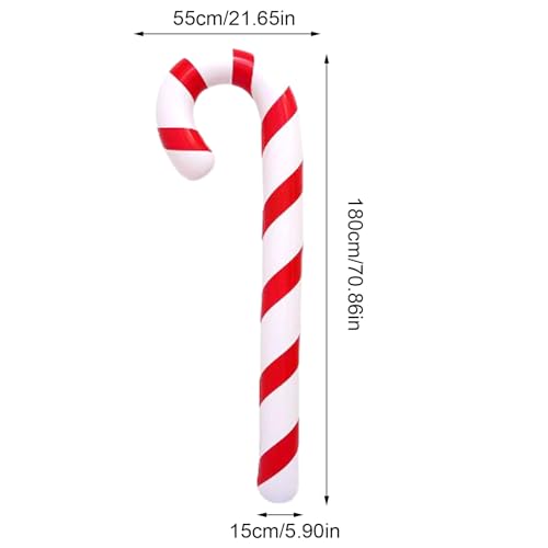 Canne à sucre de Noël gonflable, l'astuce pour décorer sans effort le jardin - 7