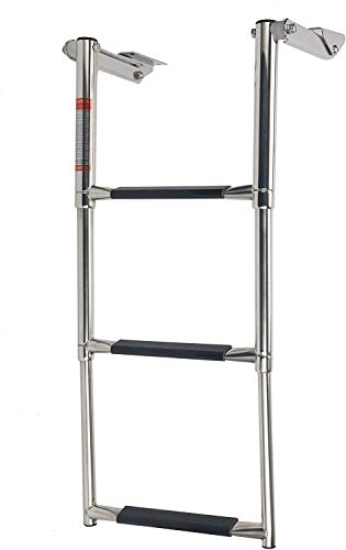 Amarine-made 3 Step Stainless Steel Telescoping Boat Ladder Swim Step 8331BBD