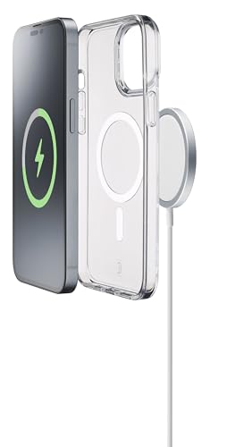 Funda MagSafe para iPhone 15 Pro Max Cellularline con imanes de acople transparente 6