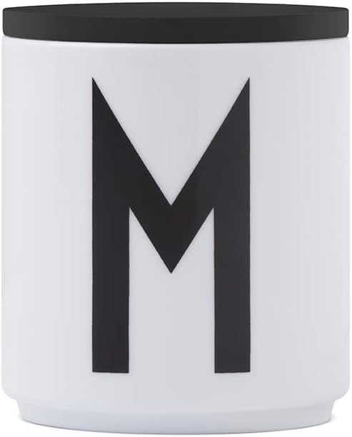 Couvercle en bois noir Design Letters taille unique pour mug et tasse