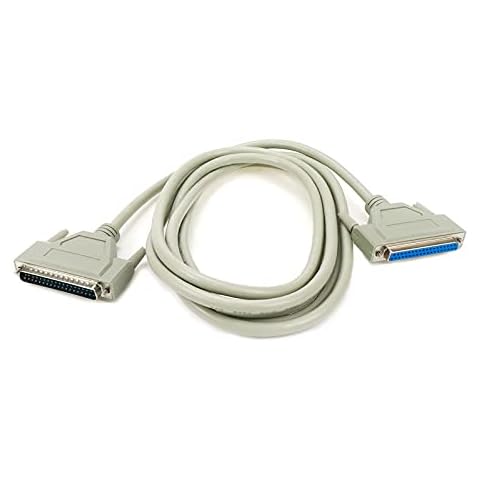 Dahszhi DB37 Serial Extension Cable 37 Pin 3m/10ft Male to Female for PC Printer Network Modem Cover