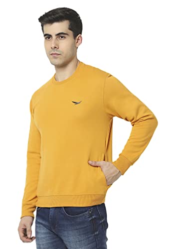 Image of HiFlyers Men's Cotton Blend Casual Crew Neck Sweatshirt
