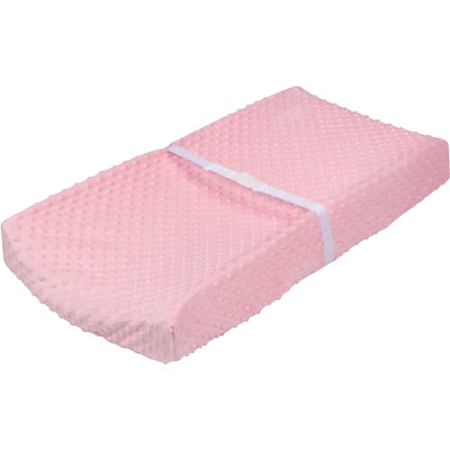 Image of Gerber Baby Boys Girls Neutral Newborn Infant Baby Toddler Nursery Changing Pad Cover, Pink, 16" x 32"